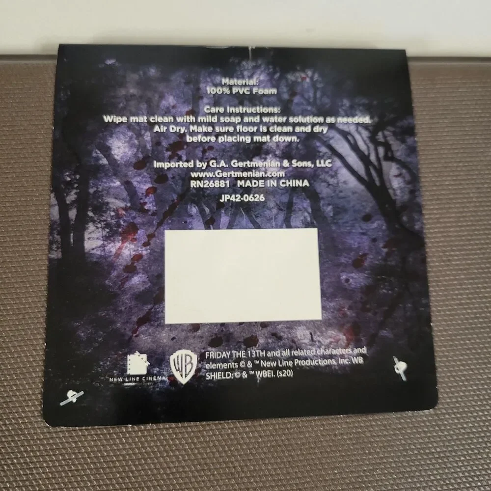 Jason Friday 13th Halloween Horror Hockey ANTI-FATIGUE Padded Mat 18x30 Kitchen